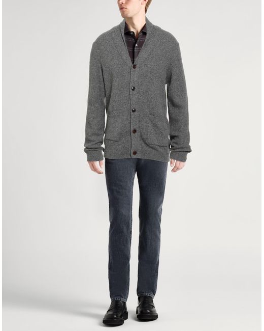 Barbour Gray X Abraham Moon Cardigan Wool, Polyamide, Viscose, Silk, Polyester for men