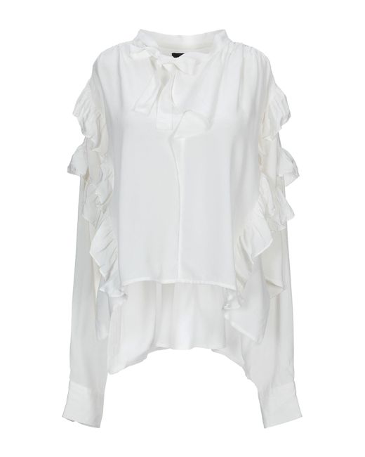 Isabel Marant Silk Blouse in White - Lyst