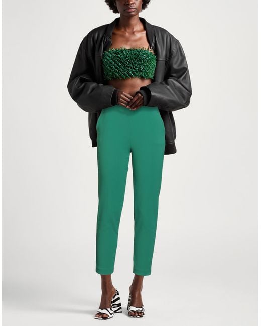 Elisabetta Franchi Green Trouser