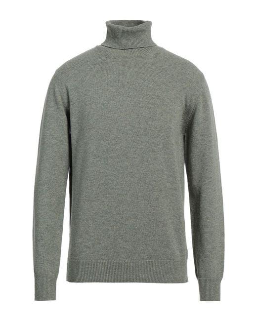 Alpha Studio Gray Turtleneck for men