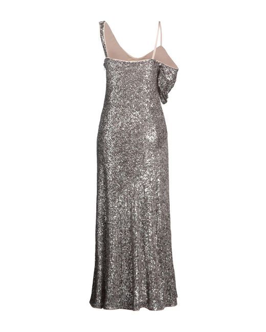 Diane von Furstenberg Gray Maxi Dress