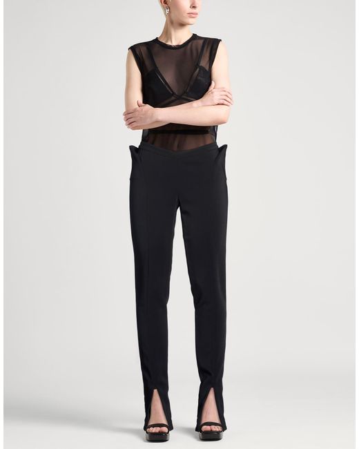 Mugler Blue Pants Viscose, Elastane