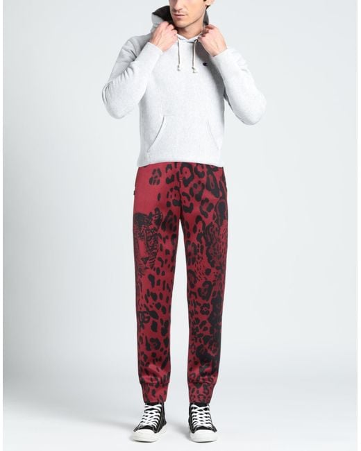 Dolce & Gabbana Red Pants for men