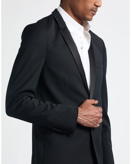 MODES Blue Blazer Polyester, Virgin Wool, Elastane for men