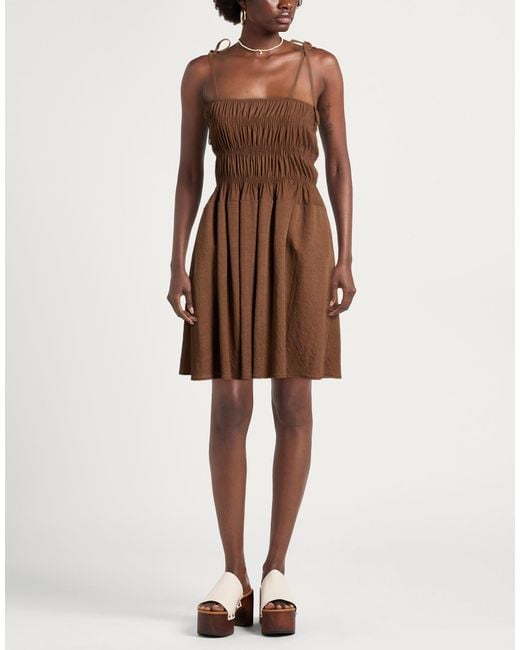 ViCOLO Brown Mini Dresses