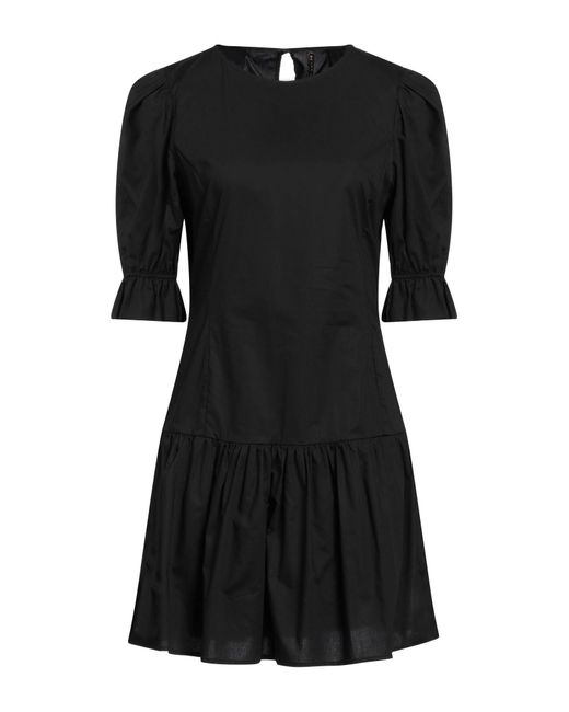 Manila Grace Black Mini Dress