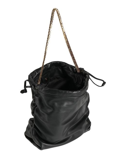 Moschino Black Shoulder Bag Leather