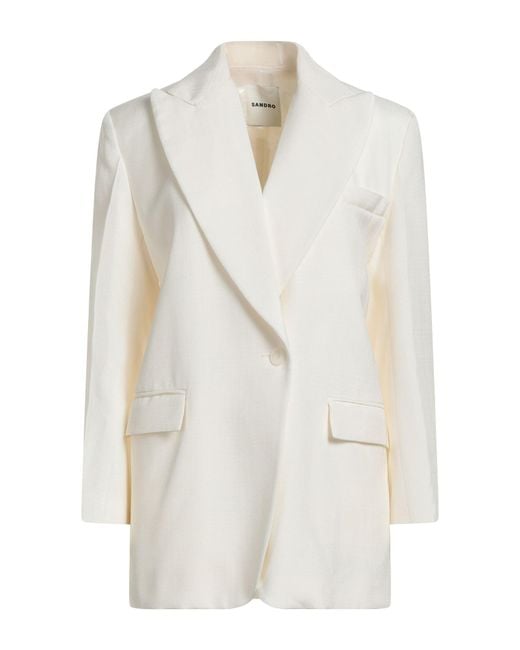 Sandro White Blazer