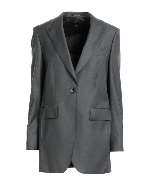 Gabriele Pasini Black Charcoal Blazer Virgin Wool