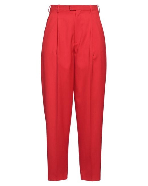 Marni Red Pants Virgin Wool
