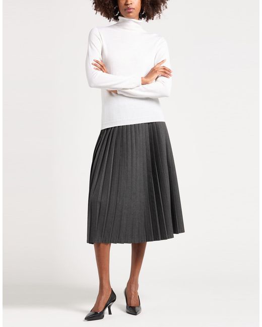 Gran Sasso White Turtleneck Virgin Wool