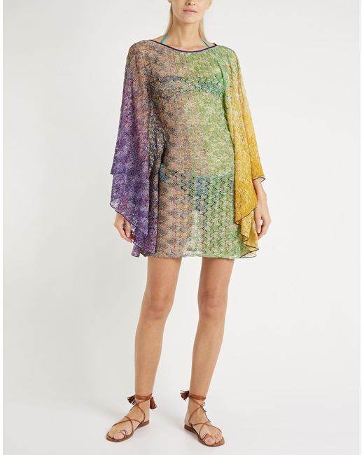Missoni Green Cover-Up Rayon, Polyester, Polyamide