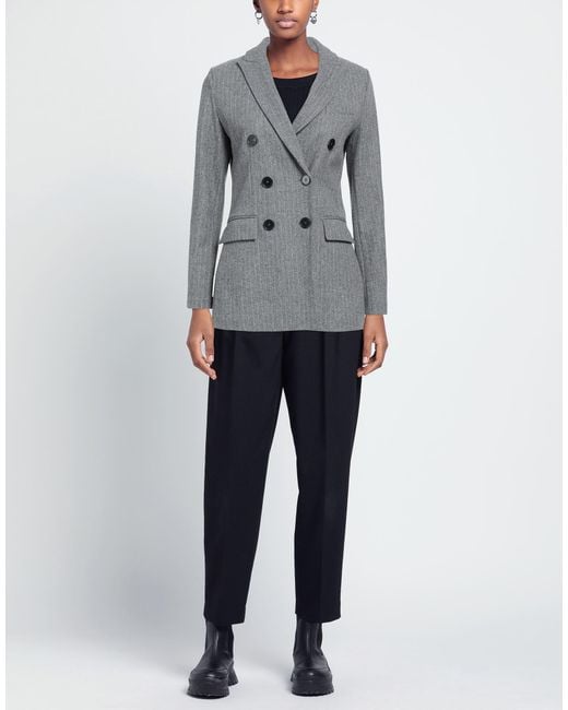 Circolo 1901 Gray Suit Jacket