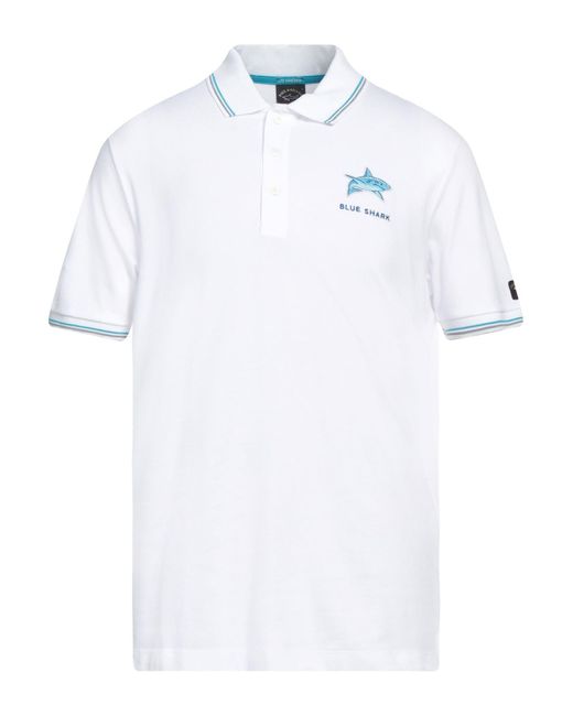 Paul & Shark White Polo Shirt for men
