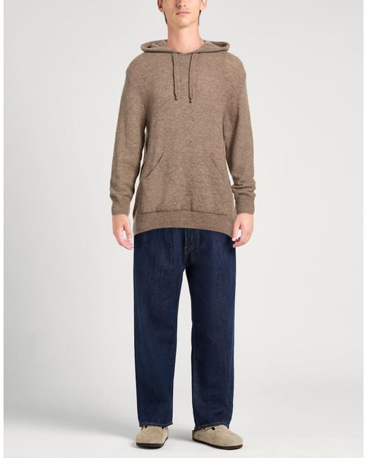 Officina 36 Brown Sand Sweater Wool, Acrylic, Polyamide, Polyester for men