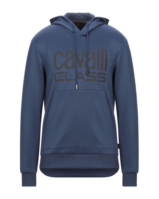 Class Roberto Cavalli Neoprene Sweatshirt in Blue for Men - Lyst