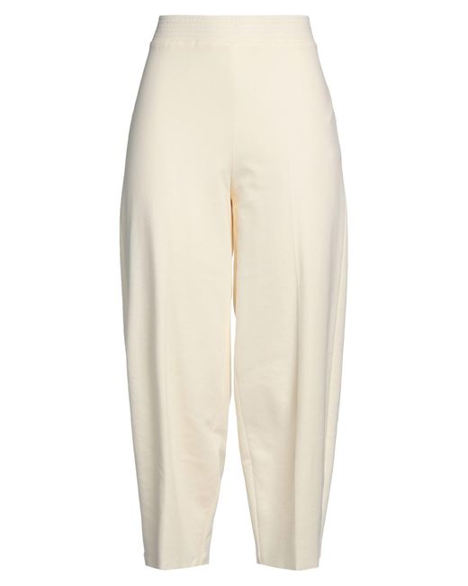 Liviana Conti White Cropped Trousers