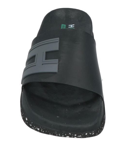 Hogan Black 3R Sandals Rubber