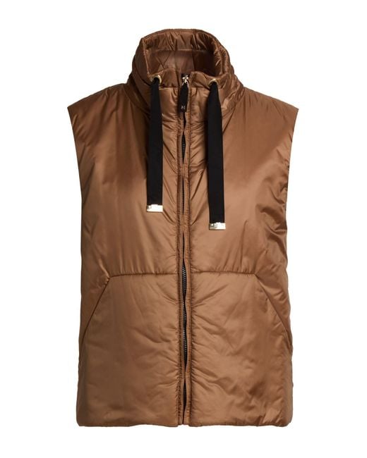 Max Mara Brown Camel Vest Polyester
