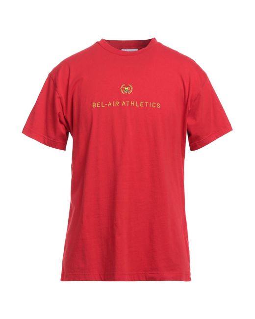 BEL-AIR ATHLETICS Red T-shirt for men