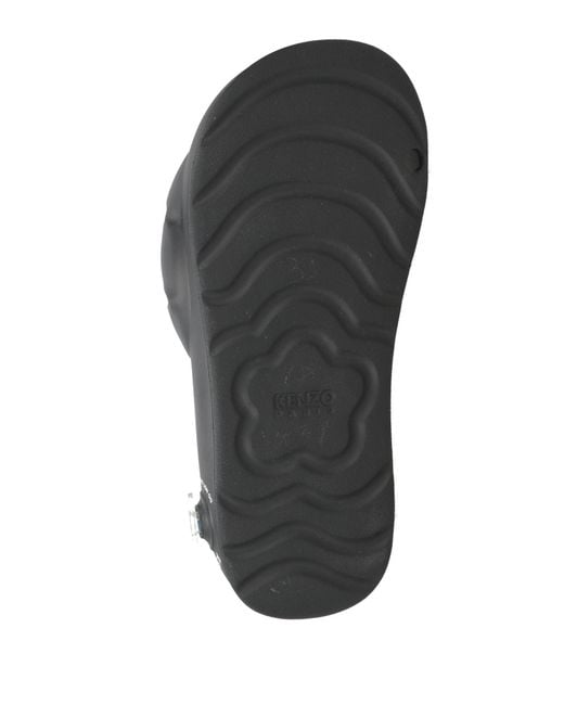 KENZO Black Sandals Rubber