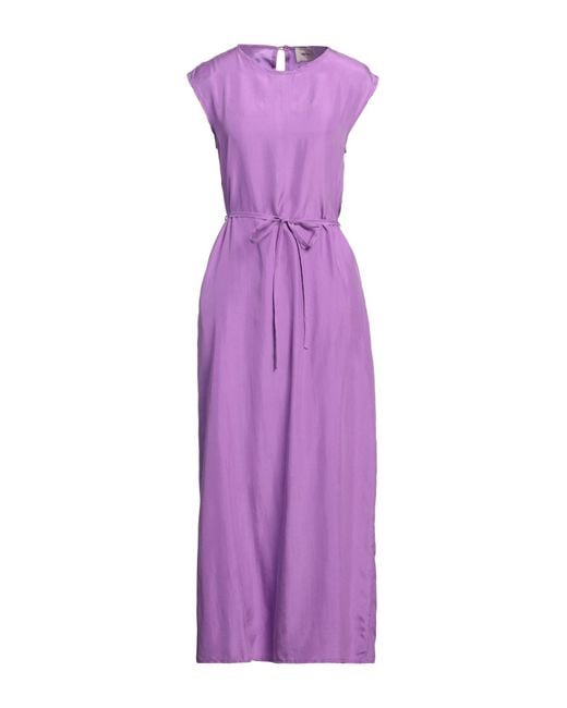 Alysi Purple Light Maxi Dress Silk