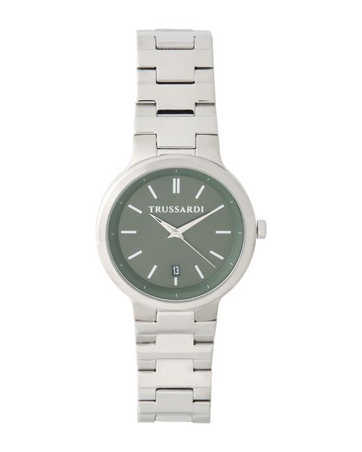 Trussardi Metallic Wrist Watch for men