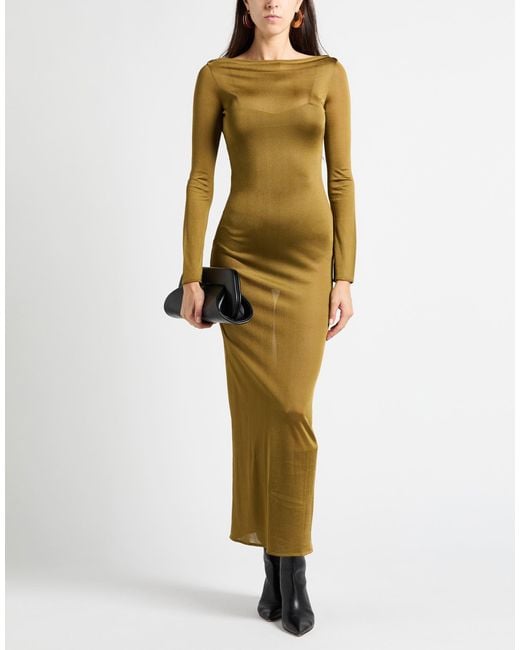 LA GALPA Metallic Maxi Dress