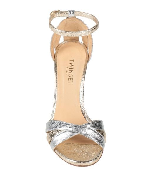 Twinset Metallic Sandals
