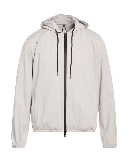 Tombolini White Running Jacket Polyamide, Elastane for men
