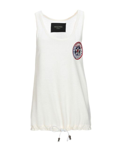 MR & MRS White Tank Top