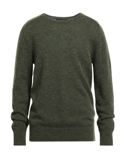 Messagerie Green Patrizio Piscaglia Sweater Alpaca Wool, Polyamide, Merino Wool for men