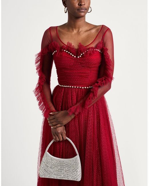 red dress elisabetta franchi Elisabetta Franchi