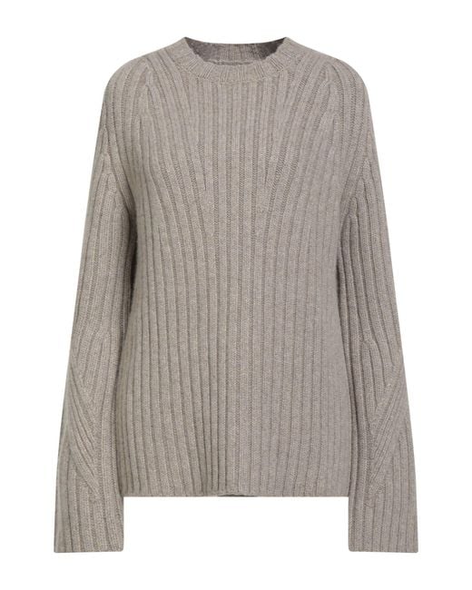 Khaite Gray Sweaters