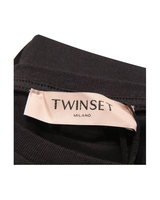 T-shirt Twin Set en coloris Black