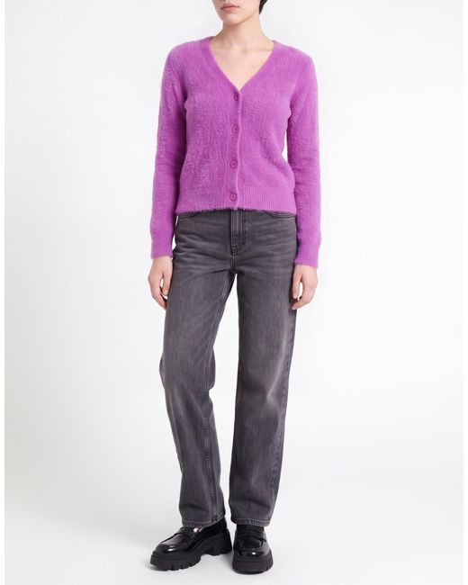 Kaos Purple Cardigan Viscose, Polyester, Polyamide