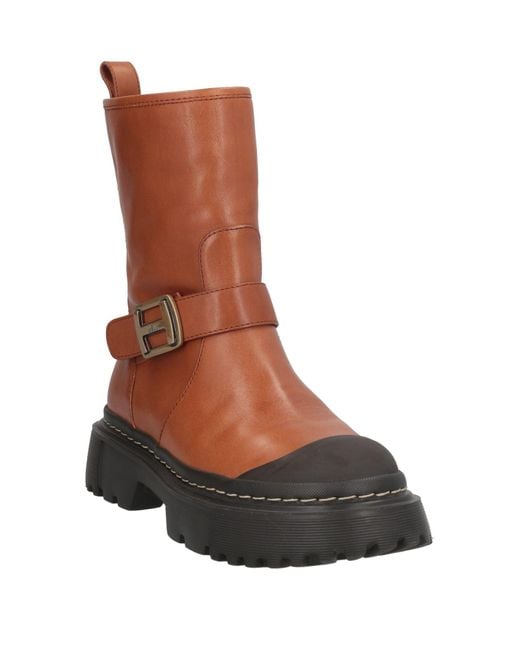 Hogan Brown Stiefelette