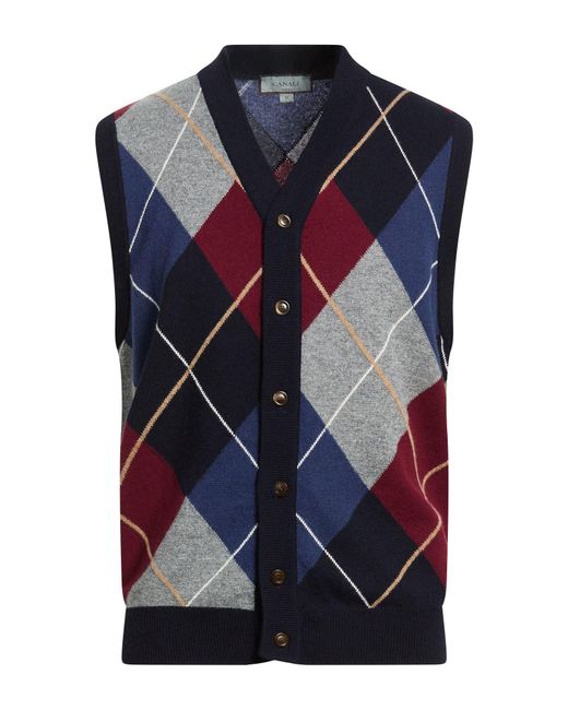 Canali Blue Cardigan for men