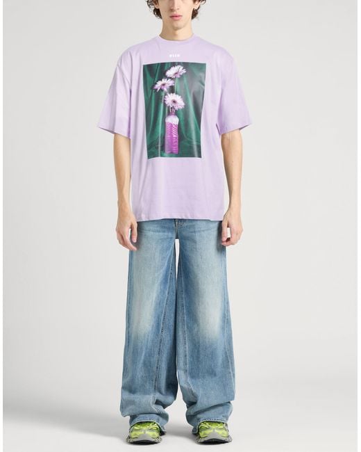 MSGM White T-Shirt for men