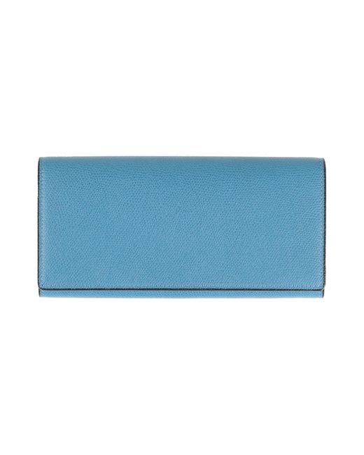 Valextra Blue Wallet