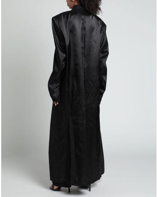 Vetements Black Overcoat & Trench Coat