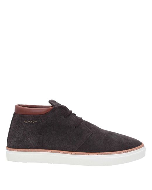 GANT Leather Ankle Boots in Brown for Men - Lyst