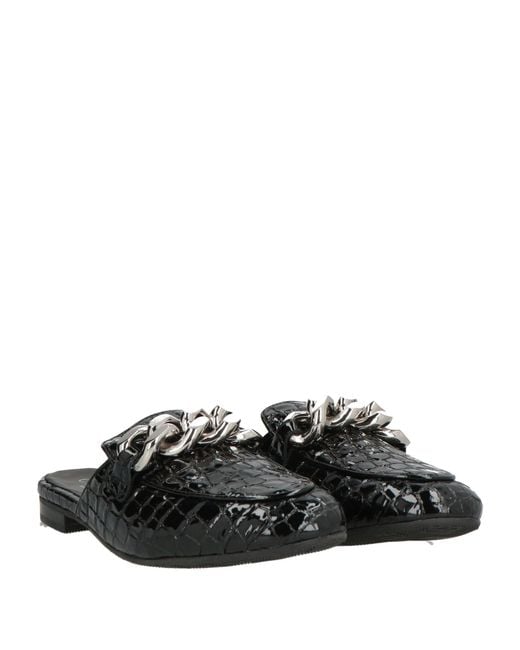 Casadei Black Mules & Clogs Leather