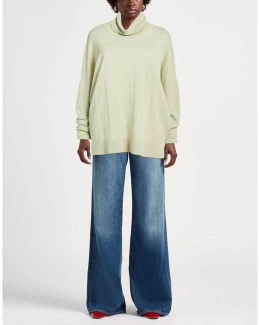 Messagerie White Turtleneck Acrylic, Wool
