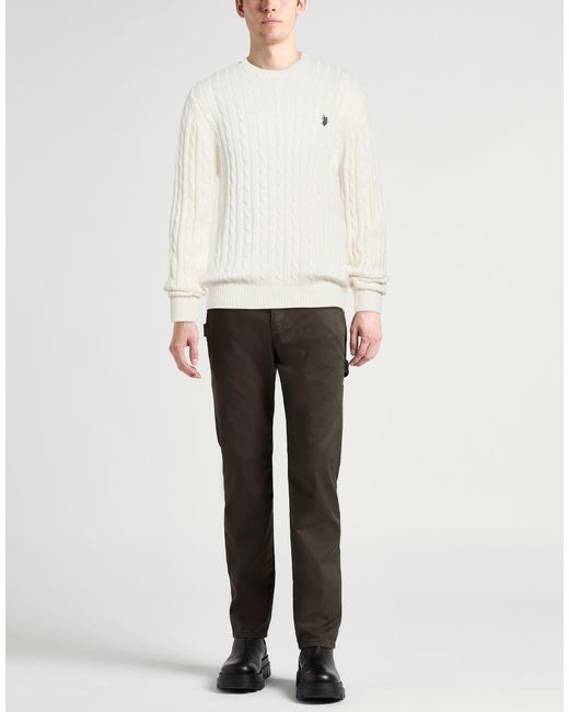 Pullover U.S. POLO ASSN. de hombre de color White