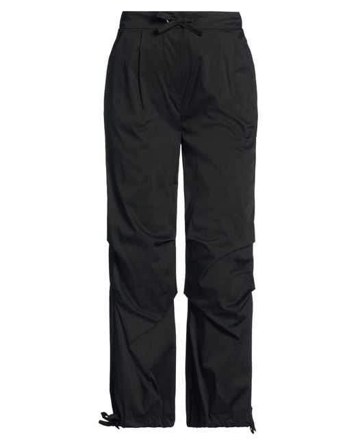 Carla G Black Pants Cotton, Polyamide, Elastane