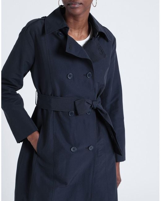 MAX&Co. Blue Overcoat & Trench Coat