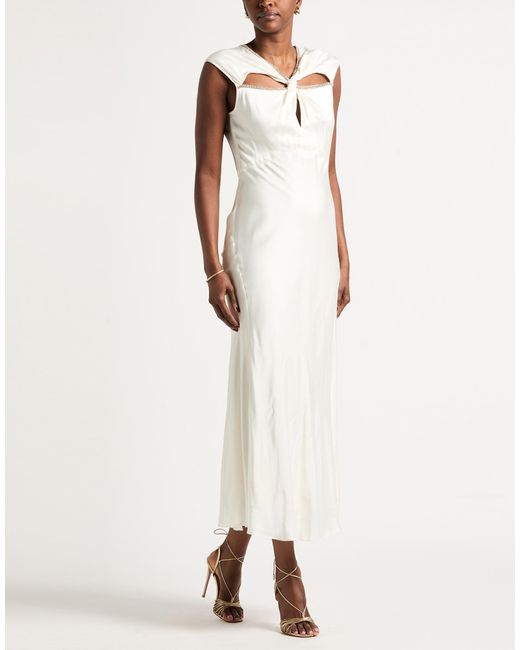 Sandro White Maxi Dress Viscose