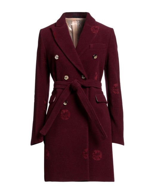 Golden Goose Deluxe Brand Purple Overcoat & Trench Coat