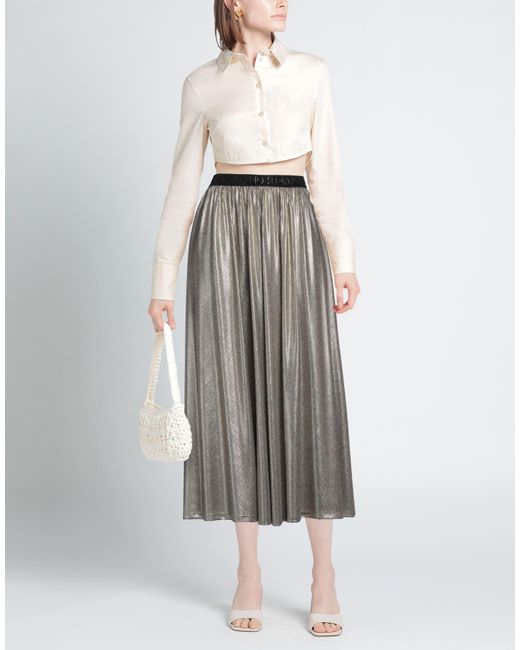 Liu Jo Gray Midi Skirt